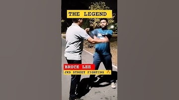 Bruce Lee Jeet kune do self defence technique on Street #fightingtechniques #jkd #kungfu #fighter