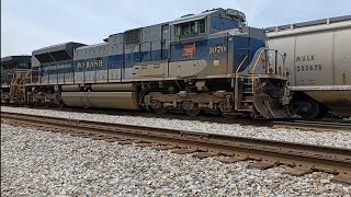 Cincinnati Railfanning pt2 1070 Wabash Leading 61C races 45R and a BNSF H2 Gevo with I&O running LHF