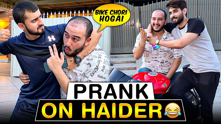 Haider k bhai ki new bike chori hogai😱| On high demand first prank on haider gone wrong😂