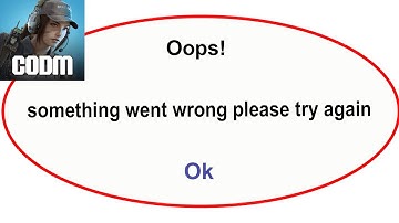 Fix Call Of Duty Mobile App Oops Something Went Wrong Error Fix Call Of Duty Mobile went wrong error