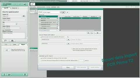How to import Dicom Data to Fujifilm FCR Prima Console