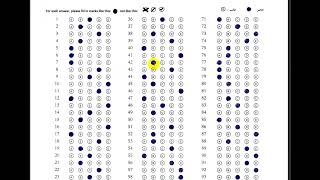 فيديو توضيحي لملئ bubble sheet لطلبة الامتحان التقويمي