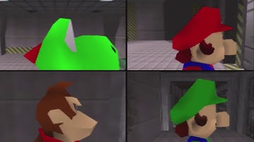 GoldenEye With Mario Characters - 4 Player (N64 RGB Mod)