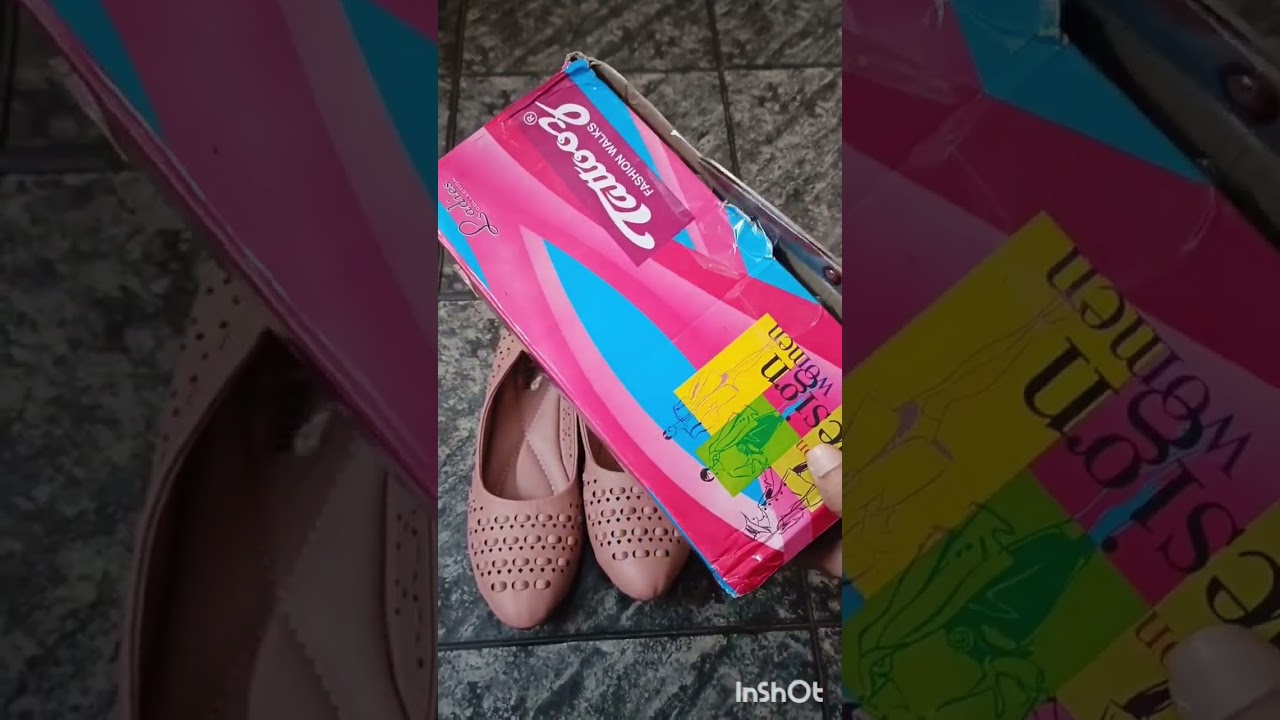 Unboxing Women's Leather and canvas shoes from meesho