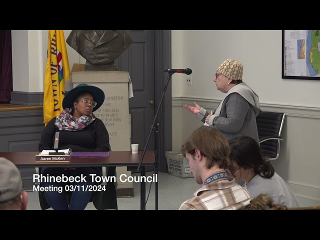 Rhinebeck Town Council Meeting 03/11/2024