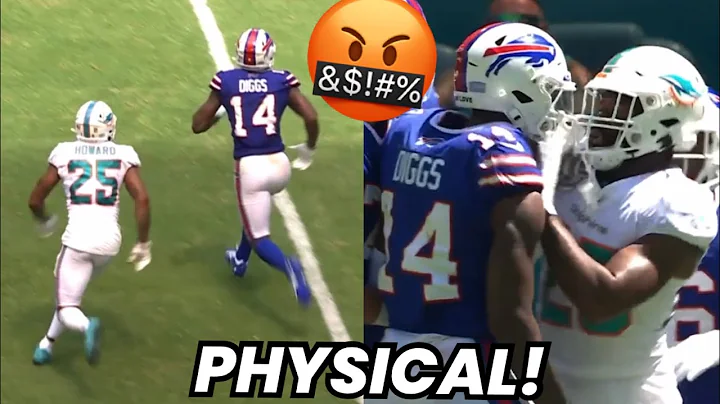 Stefon Diggs Vs Xavien Howard FIGHT  & Matchup! (WR Vs CB) 2022 Bills Vs Dolphins Highlights