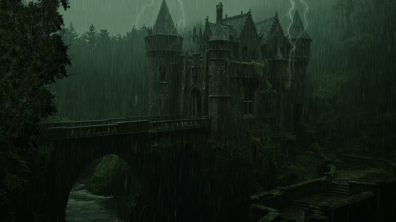 🌩️ Medieval Castle Thunderstorm | Heavy Rain & Thunder Sounds for Sleep & Relaxation ⚔️🏰