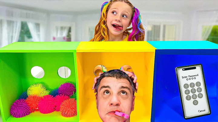 Giống như Nastya và bố khám phá những trò chơi và đồ chơi mới dành cho trẻ em