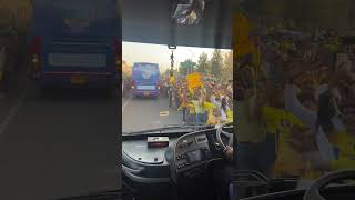 CSK craze in Lucknow | Video from TEAM BUS