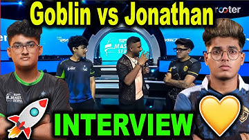 Jonathan vs Goblin Interview in BGMI Master Series Season 2 | Godl Highlights #bgms #bgmi #lanevent