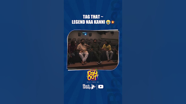 Tag That Legend Kanni | BlackSheep Team Ultimate ரகளை | Blacksheep's Day Out