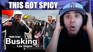 MASSIVE Vibes | Harry Mack Busking Las Vegas (Reaction)