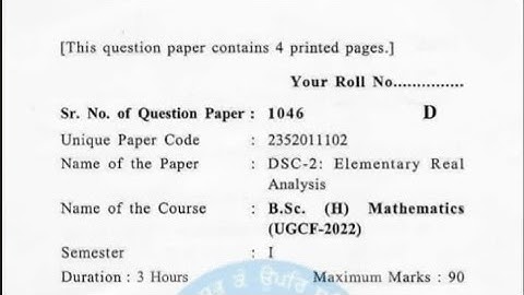 BSC maths hons sem 1 1st year Real analysis Finding supremum and Infimum