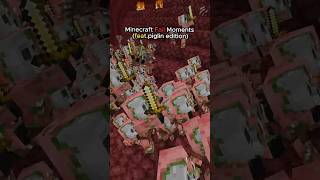 Minecraft Fail Moment: Again Zombified_piglin! #minecraft #shorts #viral