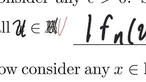 Cauchy sequences of functions 1