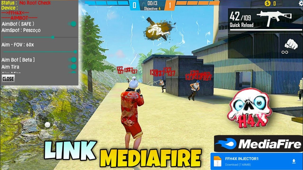 FFH4X 🧐 Free Fire Injector Mediafıre Link 😱 Regedit Ffh4x Mod