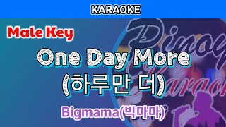 One Day More(하루만 더) by Bigmama(빅마마) (Karaoke : Male Key)