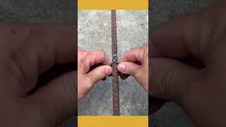Easy technique of binding steel bars with iron wire #construction #DIYtips #fixit #lifehack