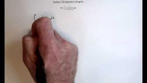 19 Improper Integrals