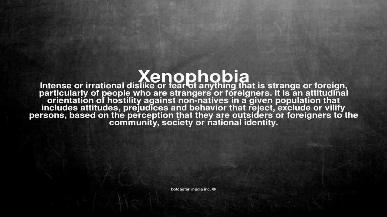 Medical vocabulary: What does Xenophobia mean