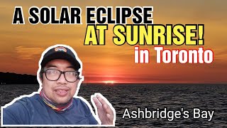 TORONTO SOLAR ECLIPSE AT SUNRISE | ASHBRIDGE'S BAY