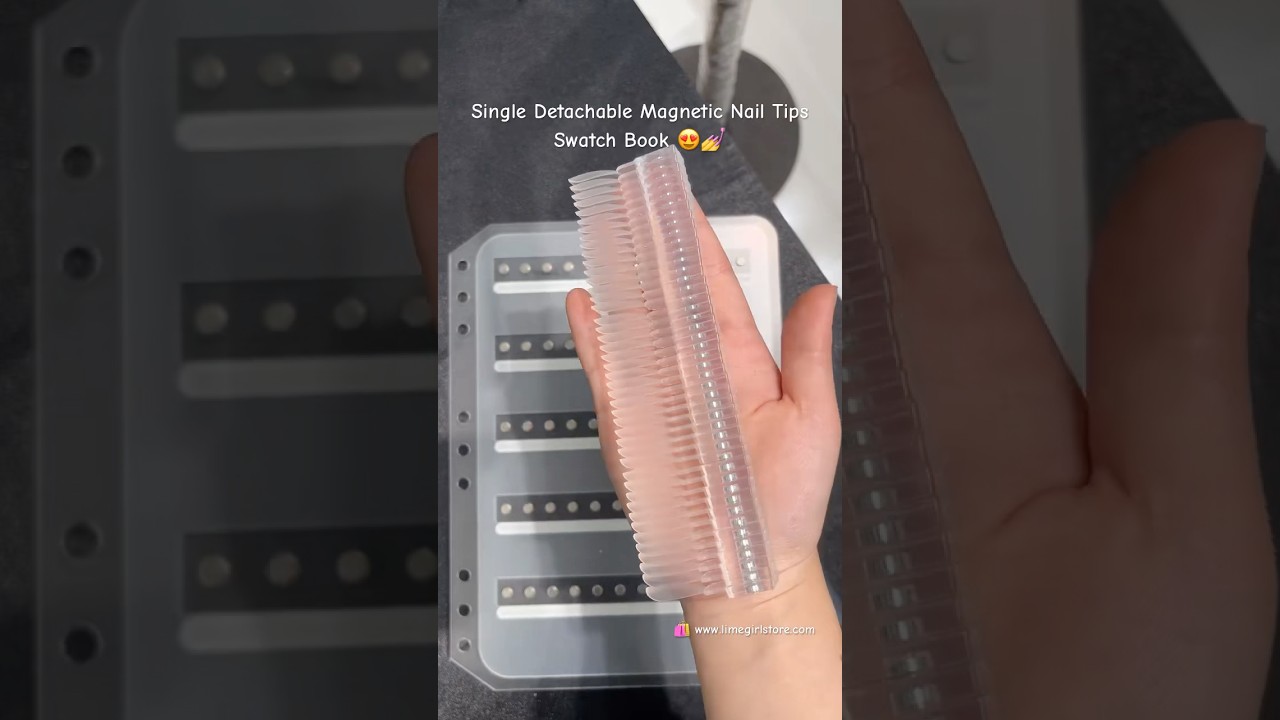 Single Detachable Magnetic Nail Tips Swatch Book 😍💅 