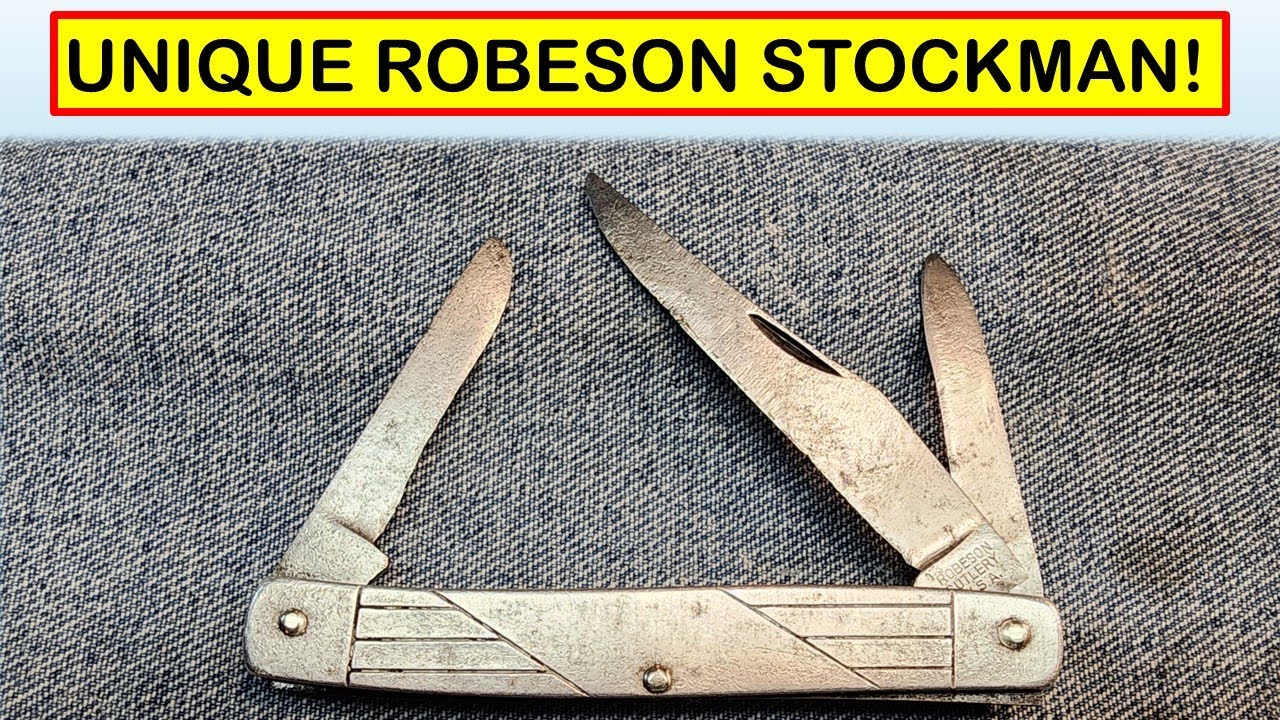 A UNIQUE, VINTAGE ROBESON CUTLERY STOCKMAN! - YouTube