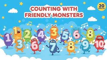 Counting with the Friendly Monsters Mashup | Fun Numbers Song for Kids | Animagic Studio