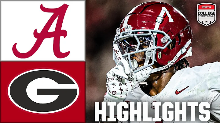 Alabama Crimson Tide vs. Georgia Bulldogs | Full Game Highlights | ESPN College Football