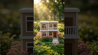 Luxury Cardboard House Build in 1 Day | Mini House DIY Tutorial 🏠😱