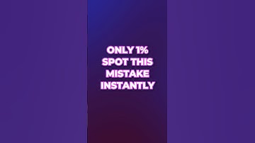 Spot the Mistake: Only 1% Get This Right!