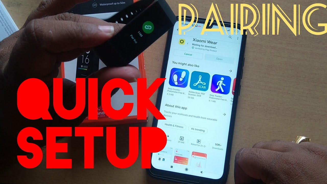 Redmi Smart Band Pair with Mobile | Redmi Smart Band Quick Setup - YouTube