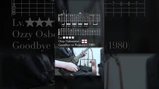 Thank you, Ozzy. Ozzy Osbourne -Goodbye to Romance - GuitarTAB#guitarcover #guitartab #ozzyosbourne