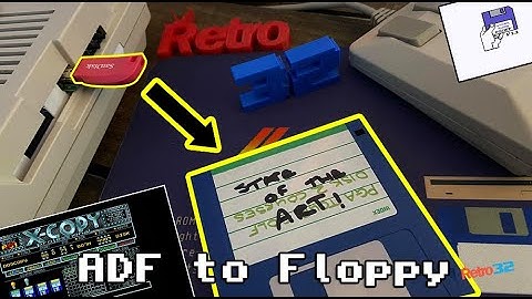 Amiga ADF to floppy using X-COPY, GOTEK & external drive - State of the art (Demo) OSSC