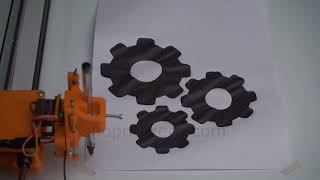 CNC pen plotter machine setup and Software video 1080p Update