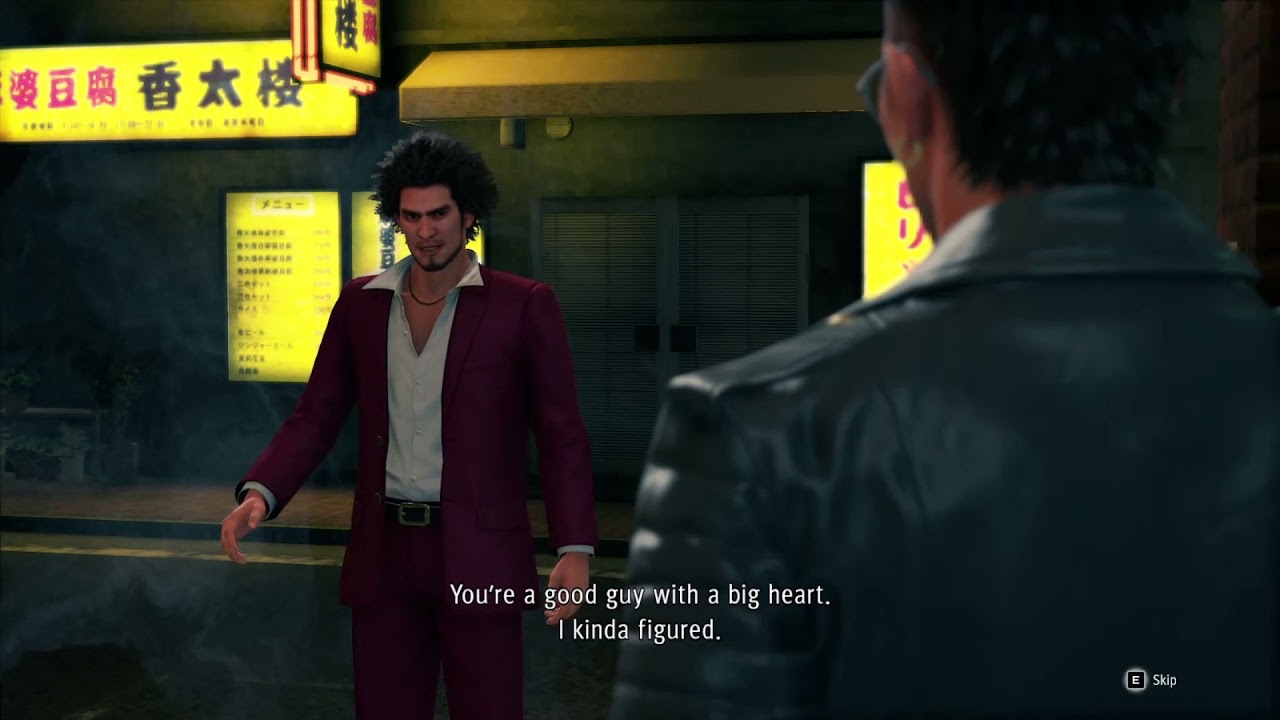 Yakuza: Like a Dragon  Zhao embarrassed