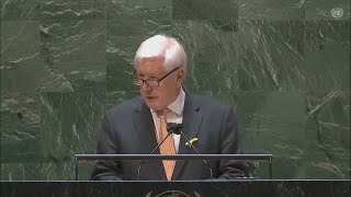 Ukraine humanitarian crisis: Ambassador Bob Rae addresses UN General Assembly – March 24, 2022