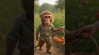Hungry Monkey Starts A Tomato Empire Funny Animal Story Monkey Business Begins
