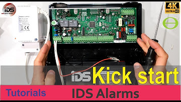 How to power up the IDS alarm panel from a battery when there is no electricity - kickstart function