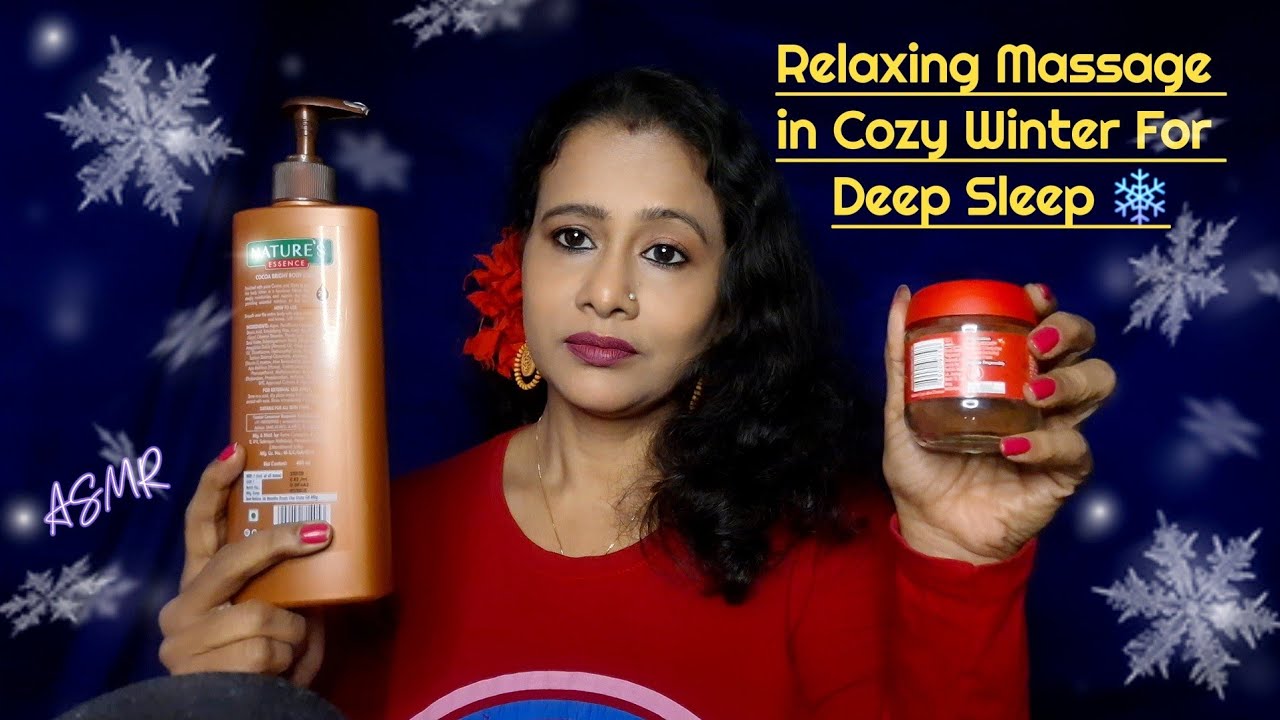 ASMR Cozy Winter Massage ❄️ Full Relaxation for Deep Sleep (Face+Neck+Shoulder+Back ) | Asmr Ghosal