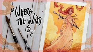 Starting Over and Fixing Mistakes • WHERE THE WIND IS • Watercolor Painting