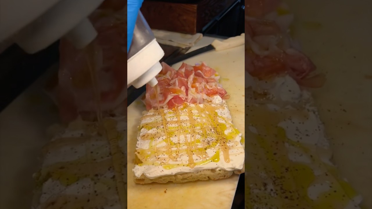 WHIPPED RICOTTA PROSCIUTTO FOCACCIA from Porchetta Shop in Charleston, SC! 🤤🤤 #DEVOURPOWER