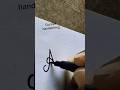 " Ankan "in cursive handwriting tutorial ll cursive handwriting practice ll  roycalligraphy58 ll