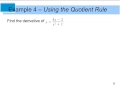 Calculus 2.3 Product and Quotient Rules