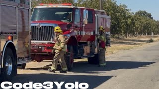 *ON SCENE* units responding and arriving for a working barn fire in Madison,CA