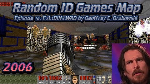 Doom ONE: Random ID Games Map Episode 16: E2L1BIN3.WAD by Geoffrey C. Grabowski - UV no way to max