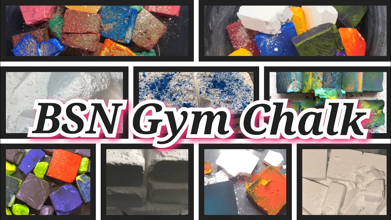 45 blocks of dyed BSN gym chalk frosted in glitter 💜🩵💙 FVOYT