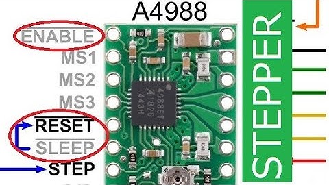 ✅Драйвер A4988  Как использовать ENABLE, SLEEP и RESET