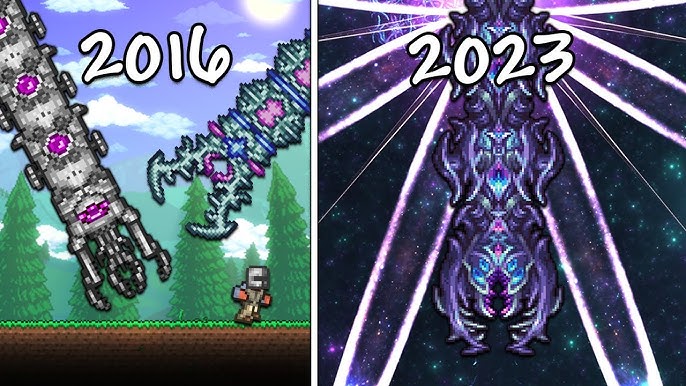 Part 1/2, Terraria Calamity, Bosses sprite history, 6 days ago, Cala