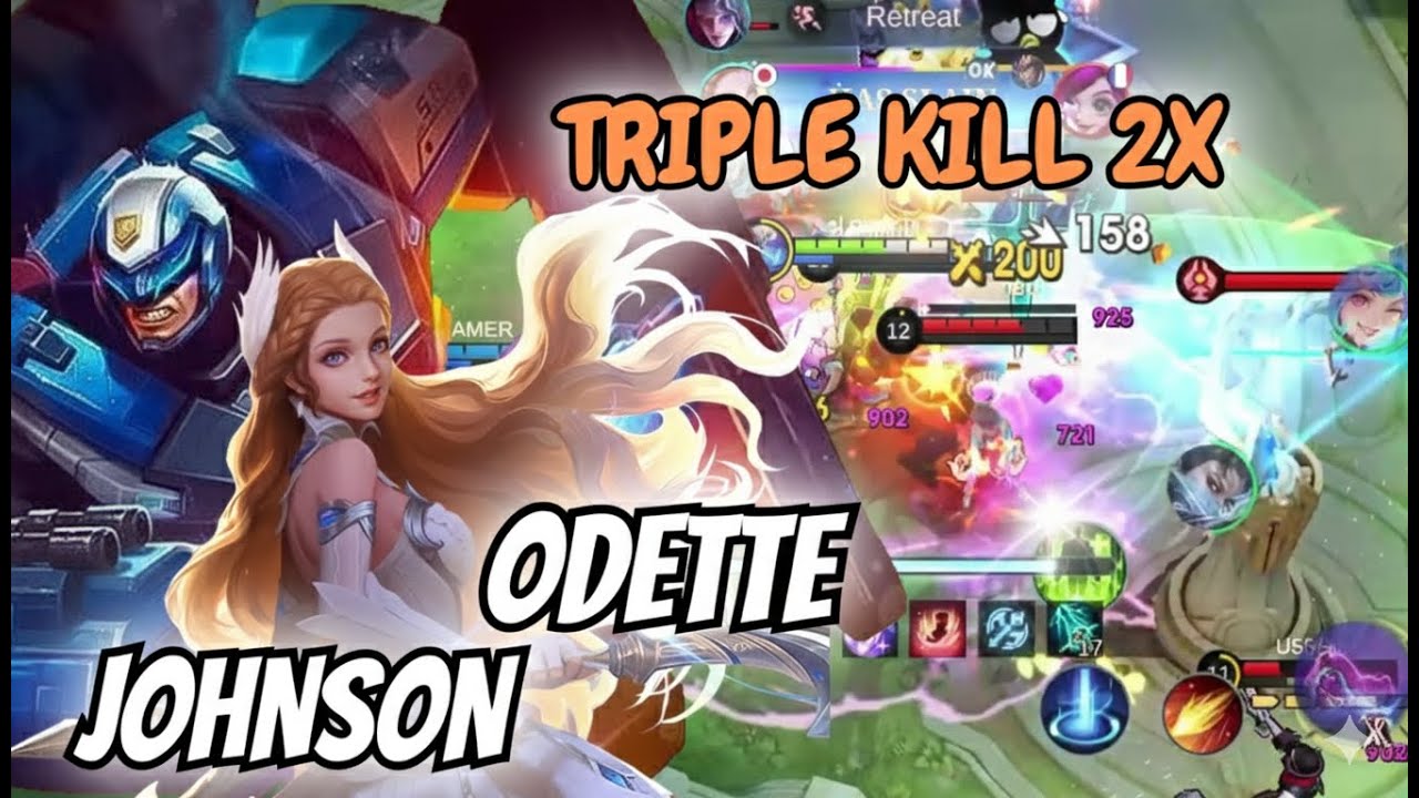 Odette Johnson Combo INSANE Full Combo Wipeout | MVP Gameplay – MLBB 2025